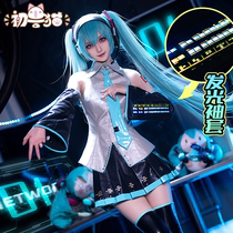 Early Beast Cat Tail initial sound cos suit miku electronic luminescence v2 Future Formula Fancy Version 2nd Meta Clothes