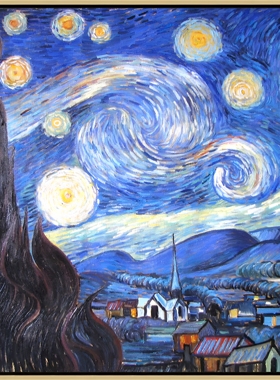 手绘油画梵高向日葵星空丰收厚肌理欧式大芬油画村装饰画高档定制