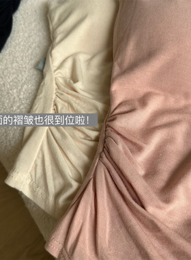 美式小吊带背心外穿夏美背文胸一体内搭打底带胸垫法式甜辣上衣