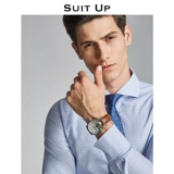 Рубашка, классический костюм, трендовый лонгслив, французский стиль, облегающий крой