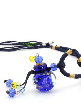 香薰精油瓶项链琉璃女琉璃