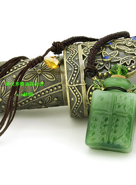 朱砂香薰香水瓶项链简约大方