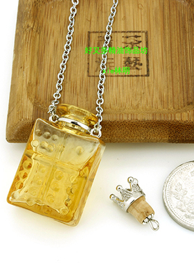 精油瓶香薰项链大容量琉璃