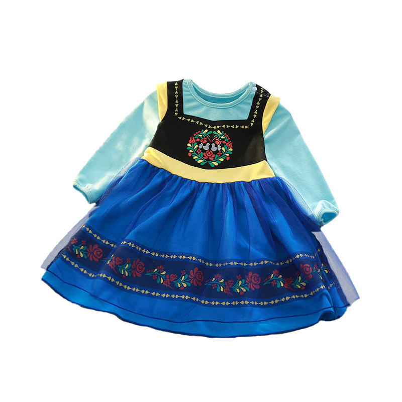 女童安娜公主裙儿童裙子童装连衣裙纯棉万圣节爱丽丝苏菲亚长袖,淘宝优惠券,粉丝福利购,淘宝优惠卷