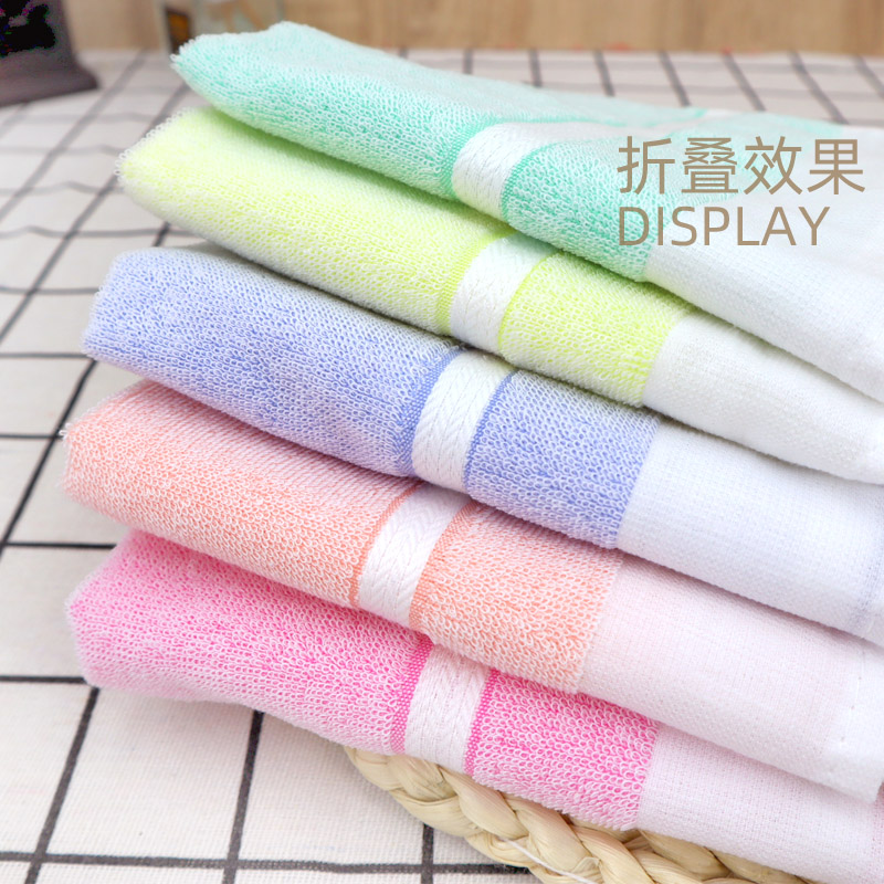 上海快鹿牌棉纱丝光童毛巾60s支 女生洗脸夏天清洁薄款货号6430 - 图0