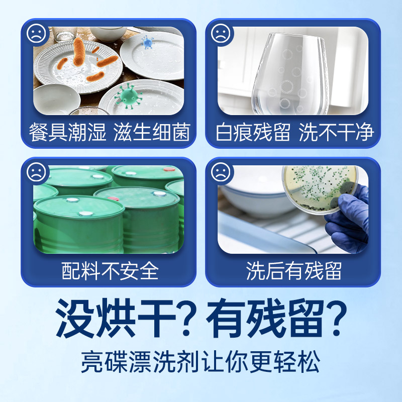 Auxiliary agent for bright bowls without water marks