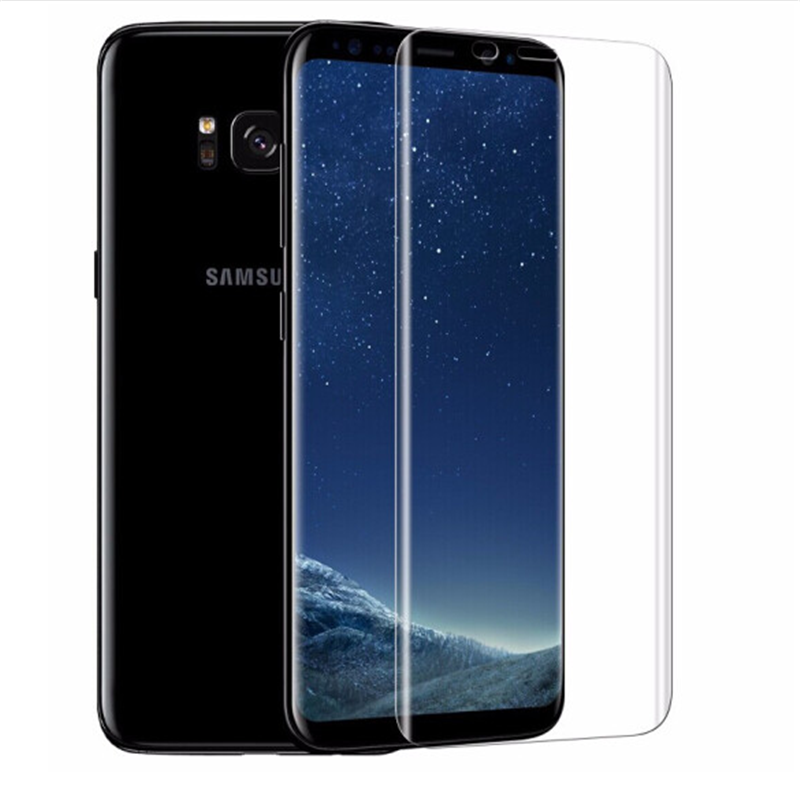 适配三星S8钢化膜s8+plus全屏全覆盖手机膜Galaxy s9保护膜a9+plus/8+高清防爆玻璃膜防摔防刮屏幕贴膜 - 图0