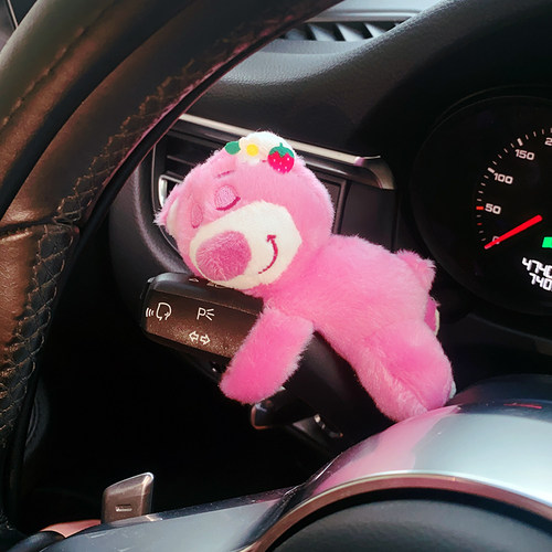 怀挡转向灯车内装饰用品摆件公仔草莓熊星黛露车载汽车雨刮器玩偶 - 图2