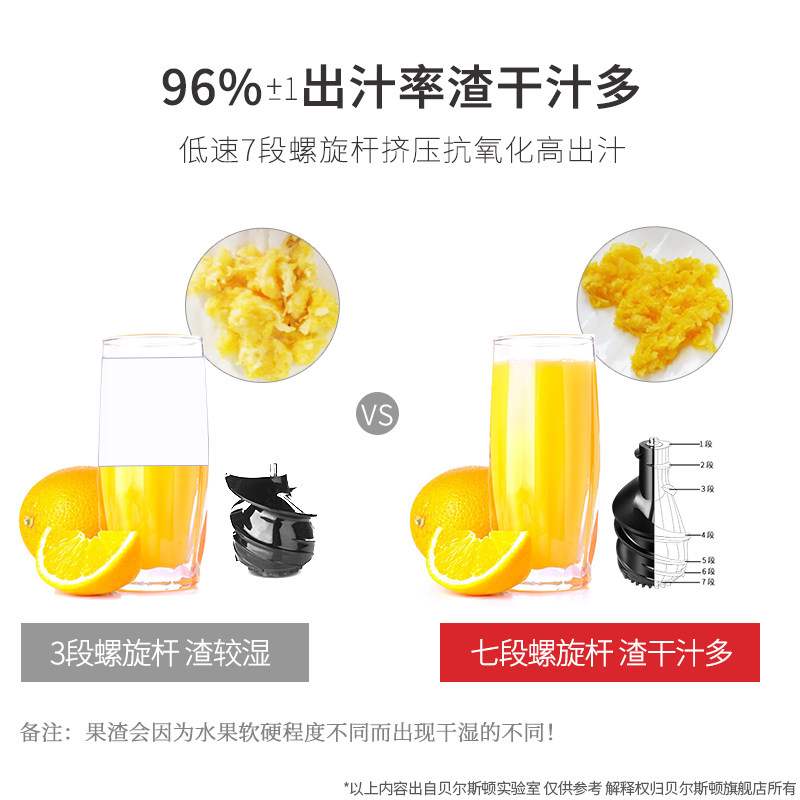 贝尔斯顿8022d全自动果蔬果汁机 贝尔斯顿榨汁机
