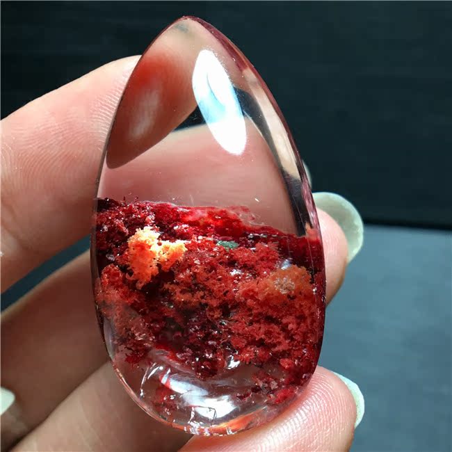 天然水晶绿幽灵吊坠 女 水晶饰品礼品 N 红幽灵吊坠原石打磨 天然水晶绿幽灵吊坠 女 水晶饰品礼品 N 红幽灵吊坠原石打磨