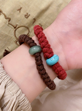 念珠配饰挂件手搓棉线藏式