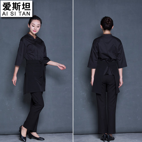 特价清仓 厨师工作服餐饮咖啡厅时尚面包房烘焙服务员西餐厅糕点 - 图1