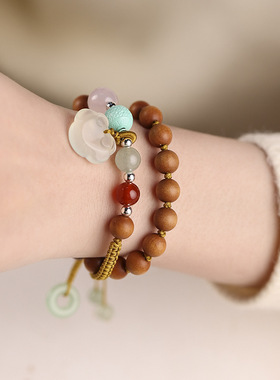 檀香木过手留香手串女