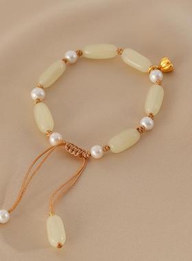 典润天然和田玉网红可调节手串女