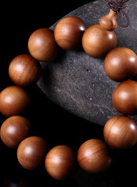 芭比檀香手串佛珠血檀紫檀项链手链手镯首饰男女【罐装】