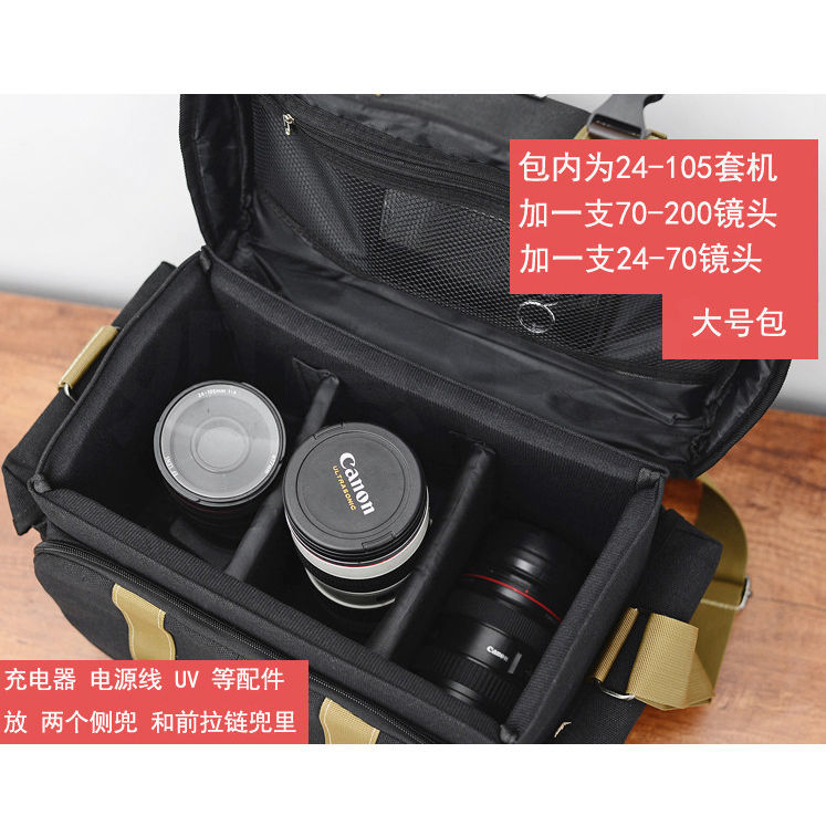 适用于索尼单反相机包帆布单肩包A7CA7R4A7R3A7MKA7SRX10M7摄影包 - 图2