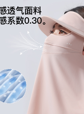 RAU3D微笑冰感防晒口罩