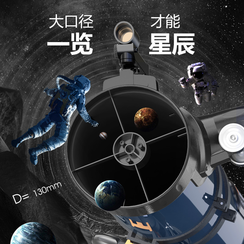 美国星特朗130EQ高清高倍天文望远镜专业观星观天深空太空学生 - 图0