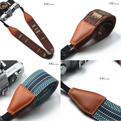 真皮手工减压相机肩带相机背带适用于佳能索尼尼康富士单反微单 - 图2