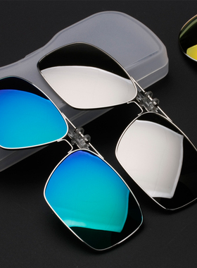 2021新款偏光墨镜夹片式太阳镜开车眼睛近视墨镜男式镜片夹眼镜女