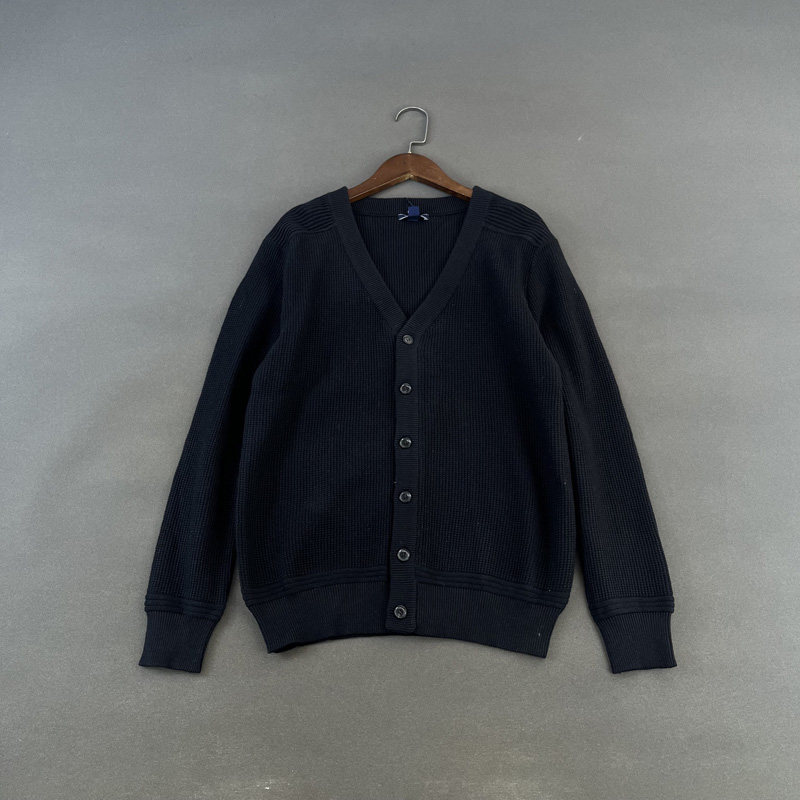 原 国内单 DP449！秋冬羊毛混纺单排扣开衫V领针织衫毛衣外套男潮,淘宝优惠券,粉丝福利购,淘宝优惠卷