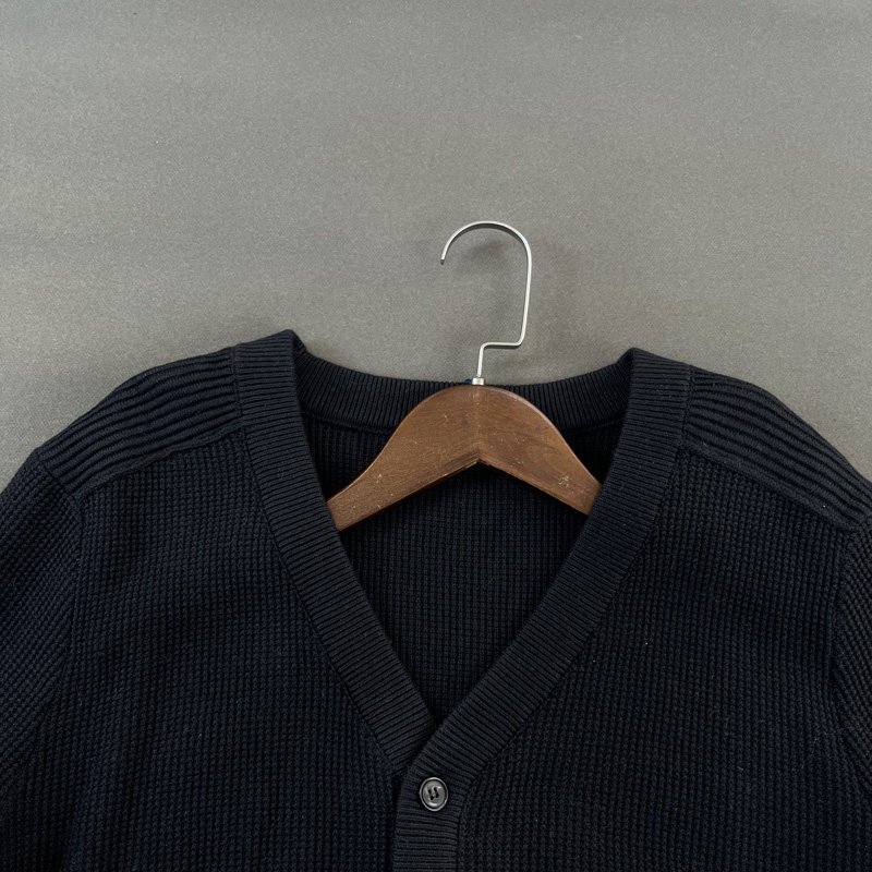 原 国内单 DP449！秋冬羊毛混纺单排扣开衫V领针织衫毛衣外套男潮,淘宝优惠券,粉丝福利购,淘宝优惠卷