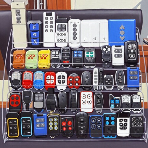 通用型对拷电动卷帘门卷闸门车库门遥控器道闸伸缩门钥匙433/315 - 图0