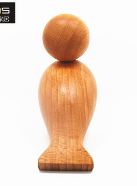 爱情鸟初森实木北欧卧室木偶摆件