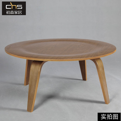 初森Eame Molded Plywood Coffee Table CTW伊姆斯全木桌咖啡茶几 - 图1