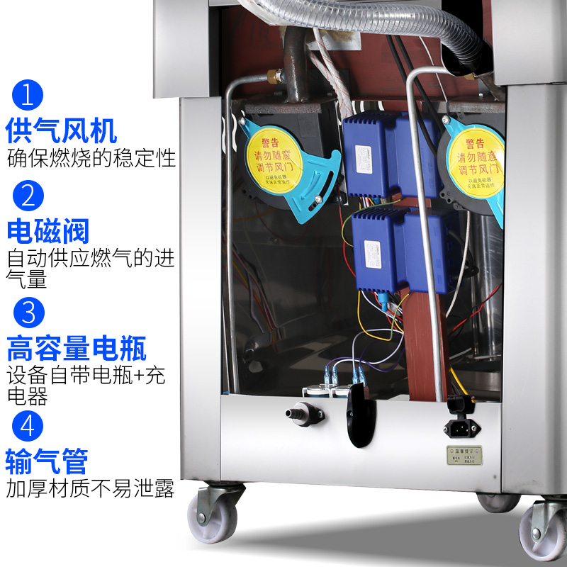 铂锐仕商用燃气烤饼炉电饼铛酱香饼千层饼烙饼机煤气天然气烤饼锅 - 图2