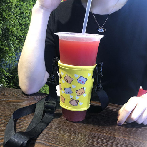 饮料奶茶杯套斜挎ins陈飞宇罗云熙同款排名不分前后飞云系抖音 - 图2