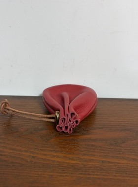 皮束口袋  真皮手工DIY非成品 钥钥手工