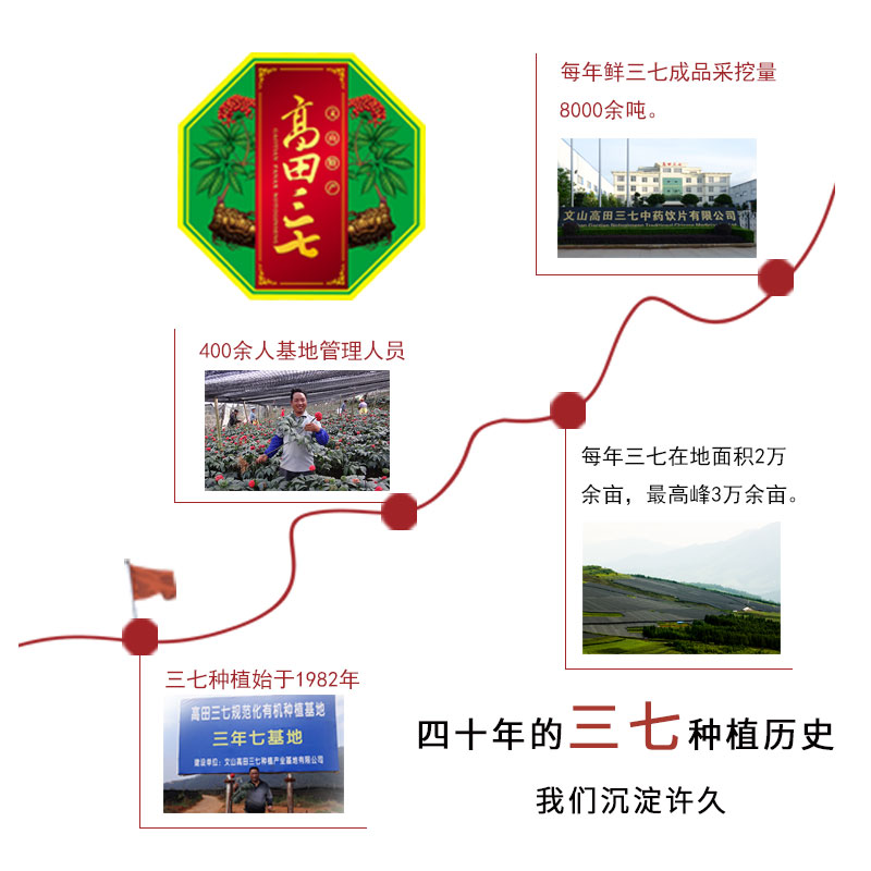 买3送1高田正品18头三七粉云南文山四年特级极细田七粉100g