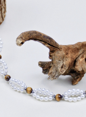 【王奕刘也同款】Godsend由米繁花虎眼石项链女款小众锁骨链颈链