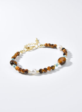 【于文文同款】Godsend由米虎眼石天然淡水珍珠手链女轻奢手饰