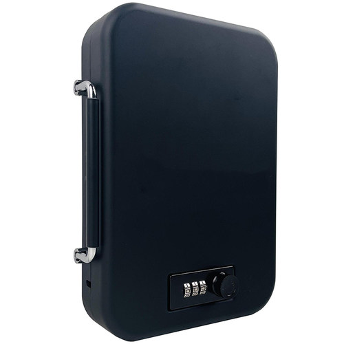 全钢车载密码保险箱便携式保管箱健身房随身收纳盒小型迷你带手提 - 图2