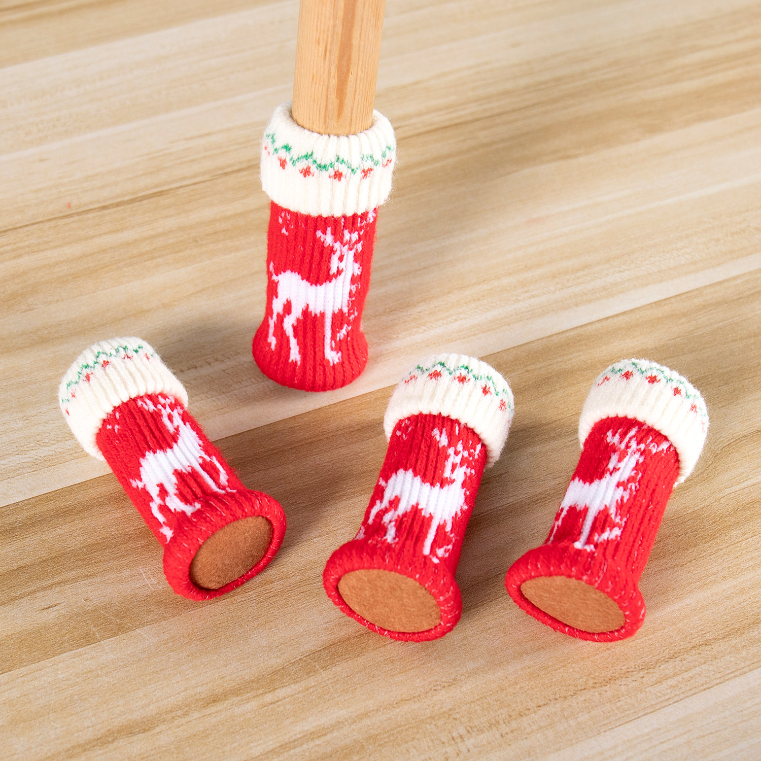 静音椅子脚套桌椅脚垫加厚耐磨桌脚垫圣诞款椅脚凳子腿通用保护套,淘宝优惠券,粉丝福利购,淘宝优惠卷