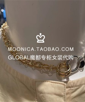 MOUSSY时尚女金属项链饰品女