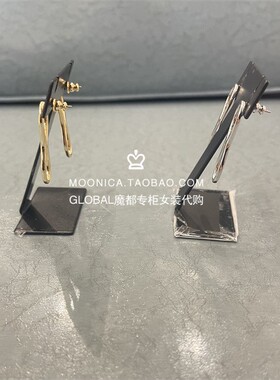 SLY日系几何金属色耳环饰品