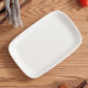 Ceramic 5-inch cold dish plate rectangular round snack plate