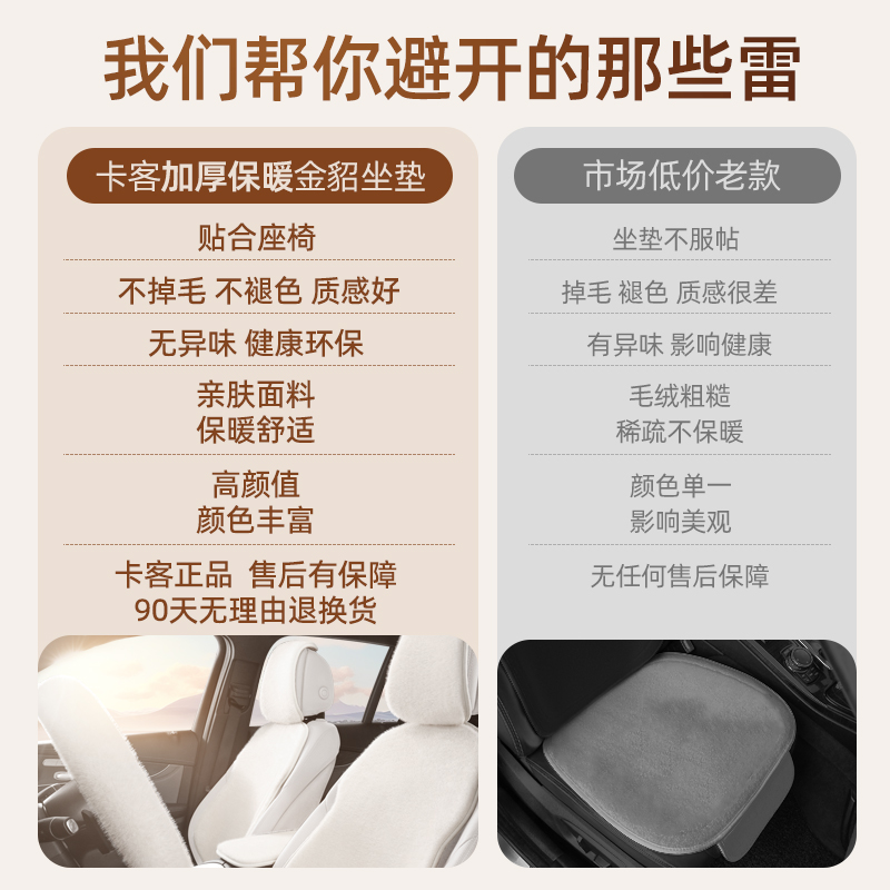 冬季汽车坐垫短毛绒冬天保暖防滑主驾驶座垫三件套仿貂毛车垫单片