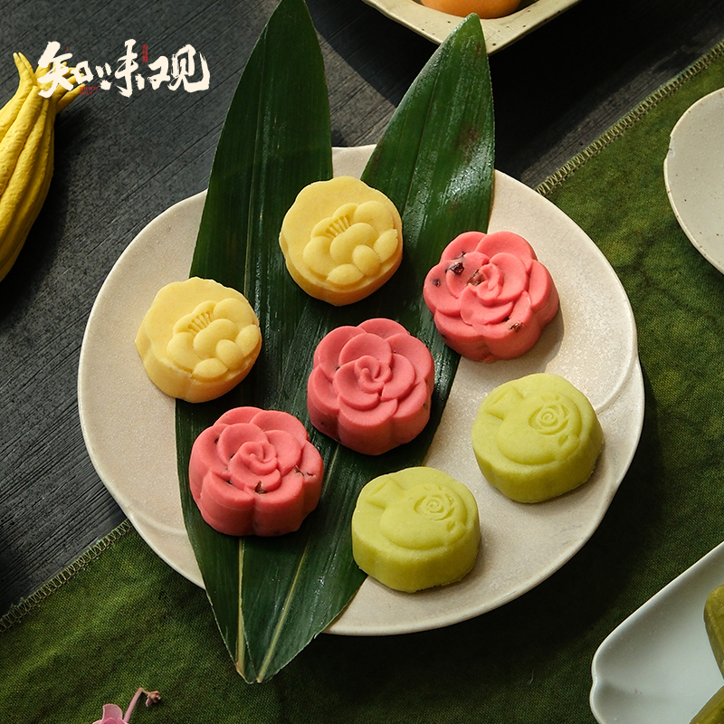 知味观绿豆糕杭州特产桂花糕茶点心小吃传统老式正宗零食品下午茶