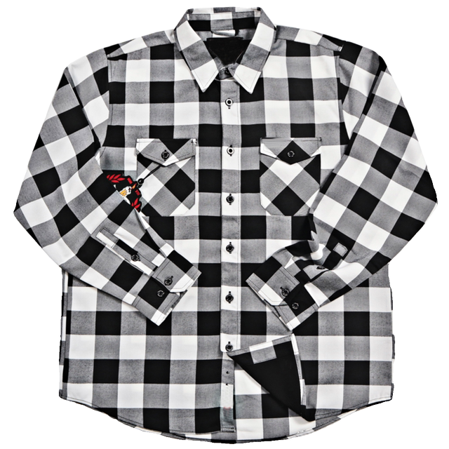 Chicaro oversized street plaid shirt with long lapel