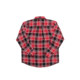 Hiphop chicano hip hop oversize red and black plaid splicing loose large size work shirt