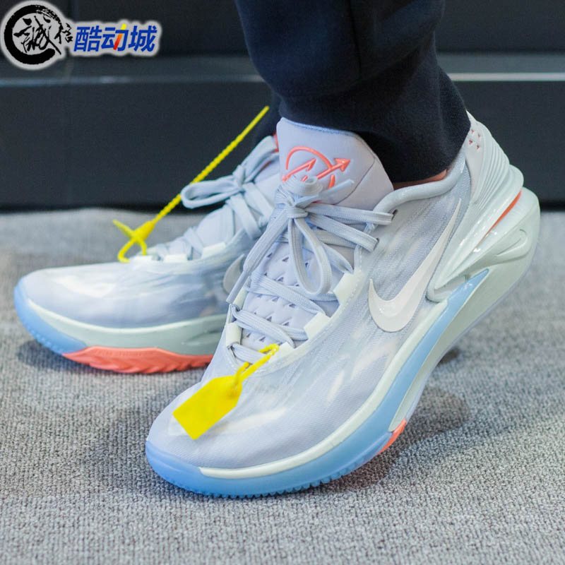 耐克男鞋AIR ZOOM G.T. CUT2代防滑缓震运动篮球鞋DJ6013-402-104 - 图1