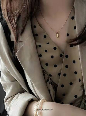 18k钛钢女不掉色洗澡可戴