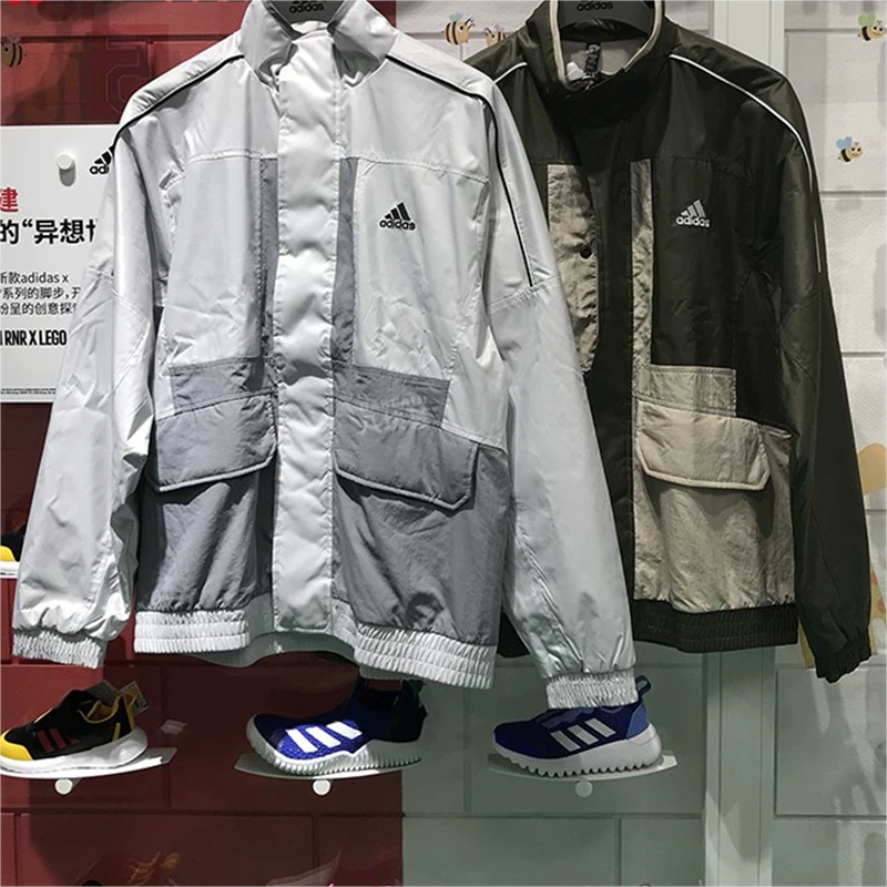 正品Adidas/阿迪达斯男女情侣外套休闲夹克IK7353 7326 7355 - 图2