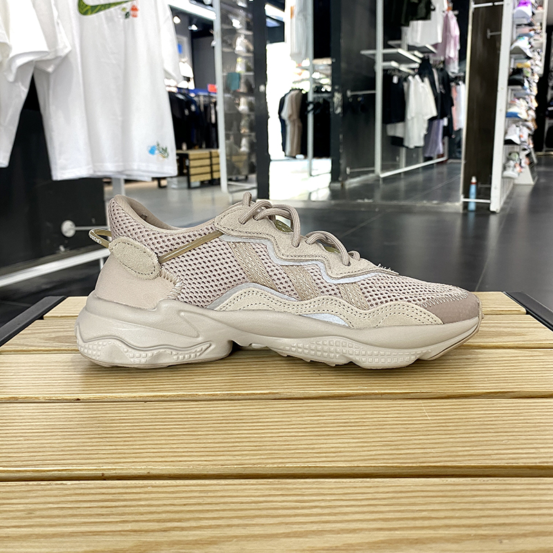 正品Adidas/阿迪达斯三叶草经典女子Ozweego 复古运动鞋EG6697 - 图0