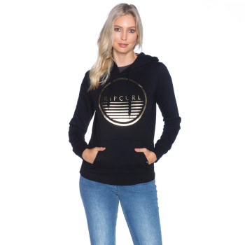 RIPCURL Women's Sweatshirt Winter Hoody REFLECT HOODY - ສີດໍາ