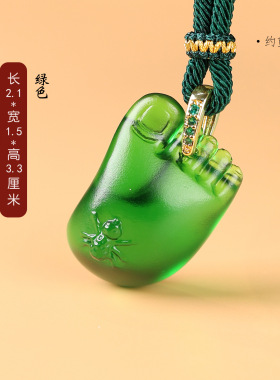 琉璃知足常乐吊坠包挂车挂饰品